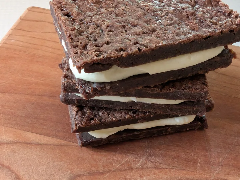 Brownie Buttercream Sandwiches